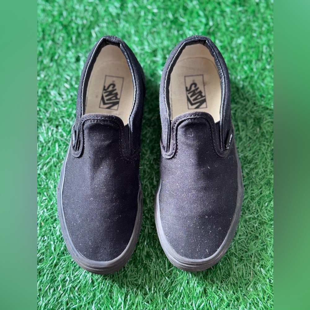 Vans Kids‎ Black Slip-On Shoes Size 3